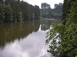 Het meer van Robertville nabij Outrewarche
