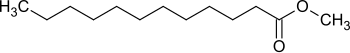 Structural formula of methyl laurate