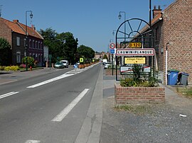 Die Straße nach Lauwin-Planque