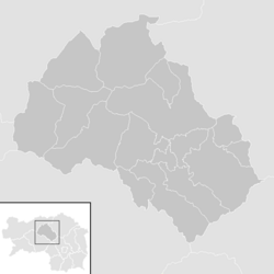 Lage der Gemeinde Bezirk Leoben im Bezirk Leoben (anklickbare Karte)
