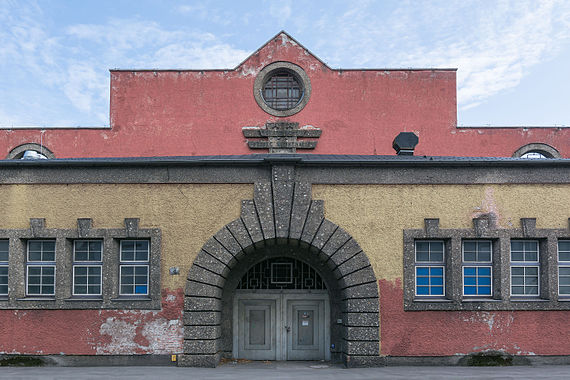 Linz Holzstraße 3 Fleischmarkthalle frontal.jpg