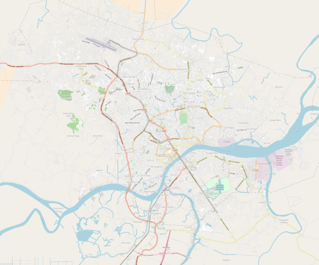  SMB II International Airport Station  is located in Palembang