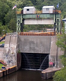 Lock 17 in Little Falls on the Erie Canal Lock 17 Erie canal.JPG