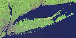 Kaart van Long Island