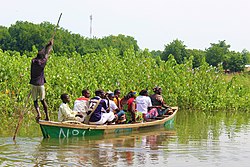 Paddler in Yagoua