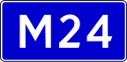 Autobahn M24 Schild}}