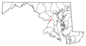 Poziția localității Lanham, Maryland