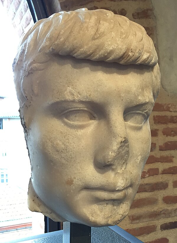 Bust of a Roman youth, probably Gemellus, from AD 30.