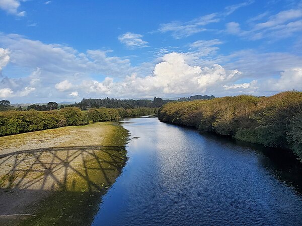 The Mad River about 4 miles (6.4 km) above the mouth