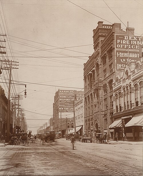 View of Main Street, Dallas, c. 1900