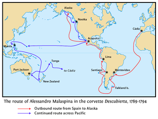 Malaspina Expedition A five-year maritime scientific exploration commanded by Alessandro Malaspina and José de Bustamante y Guerra