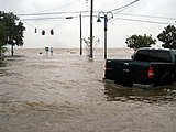 Flooding caused by Hurricane Ike in Mandeville, Louisiana