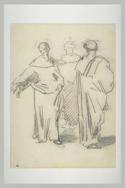 File:Manet - Trois hommes debout, drapés, RF 30344, Recto.jpg