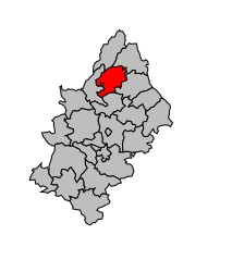 Canton de Saint-Amans-des-Cots - Carte