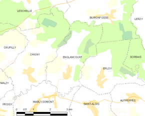 Poziția localității Englancourt