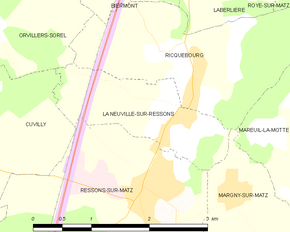 Poziția localității La Neuville-sur-Ressons