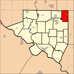 Map highlighting Coulterville Precinct, Randolph County, Illinois.svg