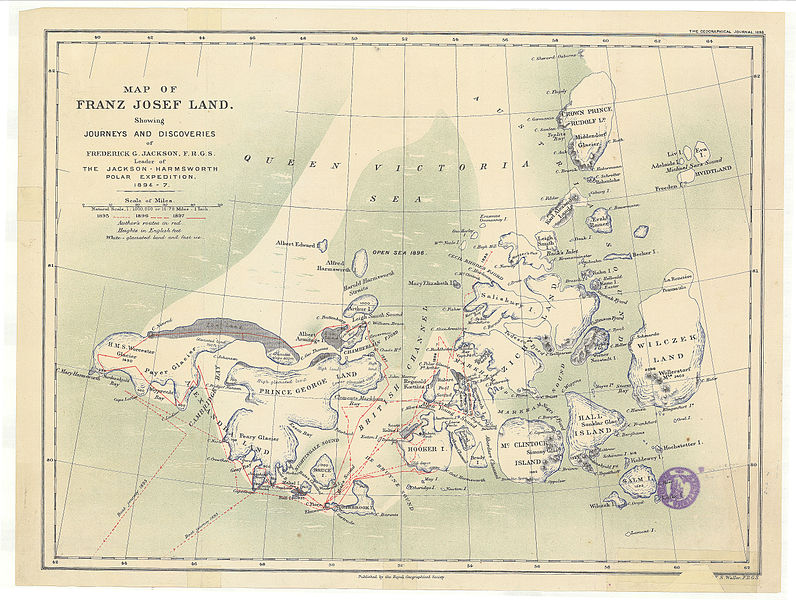 File:Map of Franz Josef Land showing journeys and discoveries of Frederick G. Jackson, F.R.G.S. - UvA-BC OTM HB-KZL 61 18 38.jpg