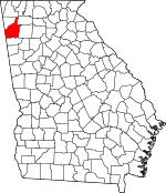 Map of Georgia highlighting Floyd County.svg