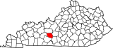 Map of Kentucky highlighting Edmonson County.svg