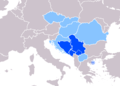 Map of Serbian language - official or recognized.PNG