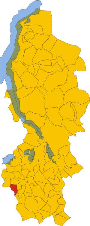 Map of comune of Cassago Brianza (province of Lecco, region Lombardy, Italy).svg