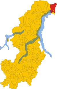 Locatie van Sorico in Como (CO)