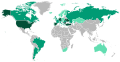 Мапа бугарске дијаспоре у свету