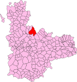 Localisation de Villalba de los Alcores