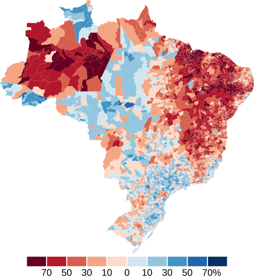 File:Margem de vitória por município no 2º turno da eleição presidencial no Brasil em 2010.svg