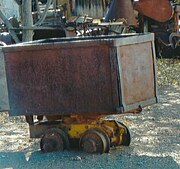 Mine-cart which was used in the Bradshaw Mountains in the 1890s.