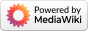 Sites using the MediaWiki software generally display this icon near the bottom right corner of their pages.