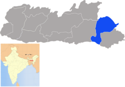 Расположение района West Jaintia Hills в Мегхалае