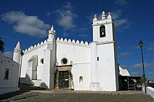 Former mosque of Mertola rechristened as a church. Mertola-MatrizFacade.jpg