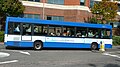 English: Metrobus 368 (Y368 HMY), a Dennis Dart SLF/Caetano Nimbus, in Copnall Way, Horsham, West Sussex, on route 98. In September 2009 it was announced that Metrobus would be buying the operations of Arriva Guildford & West Surrey's Horsham depot. Metrobus took over on 3 October 2009, and this photograph was taken on the first day of Metrobus operations, Metrobus having taken over route 98. Unfortunately for Metrobus, their first day coincided with apparently some of the worst traffic congestion Horsham had ever seen, and so services fell apart. Route 98 is the most frequent route in the town, Arriva having increased the frequency to every 15 minutes in the months before the sale, but when seen large gaps had developed in the service, and this bus was packed. This bus was actually more crowded than it looks in the photo.