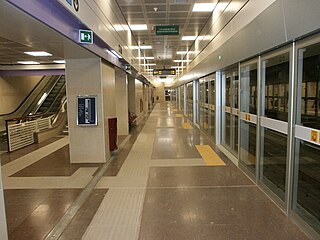 Istria (Milan Metro) metro station in Milan, Italy