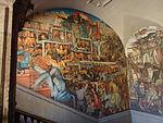 Das Murales Mexiko heute und morgen im Palacio Nacional, Mexiko-Stadt.