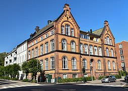 Middelskolen, Jernbanealleen 38, 1900, ark. Haldor Larsen Børve