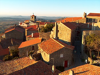 Monsanto (Portugal) and its granite houses. Fr...