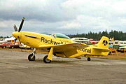 N51RH Rockwell P.51 Mustang Rockwell Intl YXX 10AUG75 (6929905559).jpg