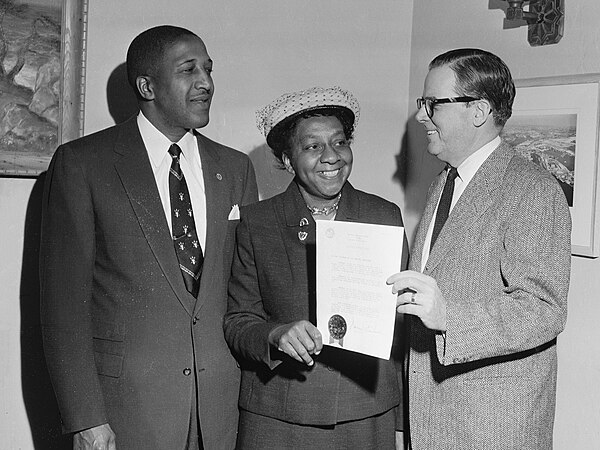 Poulson proclaiming Negro History Week in 1956.