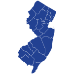 Resultaten Democratische presidentsverkiezingen in New Jersey per provincie, 2020.svg