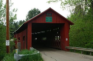 Northfield Falls Covered Bridge Bridge in Northfield, Vermont