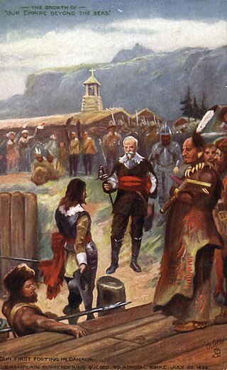 <span class="mw-page-title-main">Surrender of Quebec</span> 1629 occupation of Quebec City by the English during the Anglo-French War