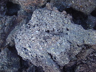 Picrite basalt Variety of high-magnesium basalt that is very rich in the mineral olivine