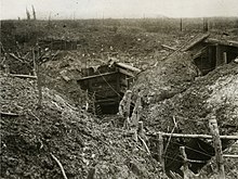 Official Photographs taken on the Front in France, a German front line trench before Gommecourt Official Photographs taken on the Front in France - A German front line trench before Gommecourt (15560801016).jpg