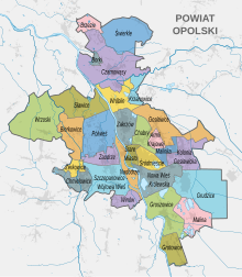 Administrative subdivisions (districts) of Opole