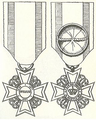 Officierskruis, voor- en achterzijde.