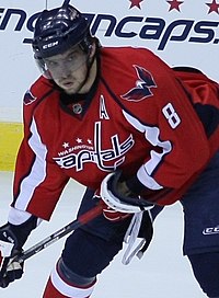 The Capitals selected Alexander Ovechkin 1st overall in the 2004 NHL Entry Draft. Ovechkin cropped.jpg