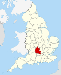 Map of Oxfordshire.